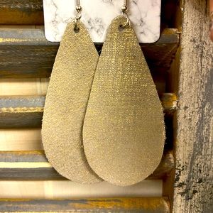 Handmade leather earrings